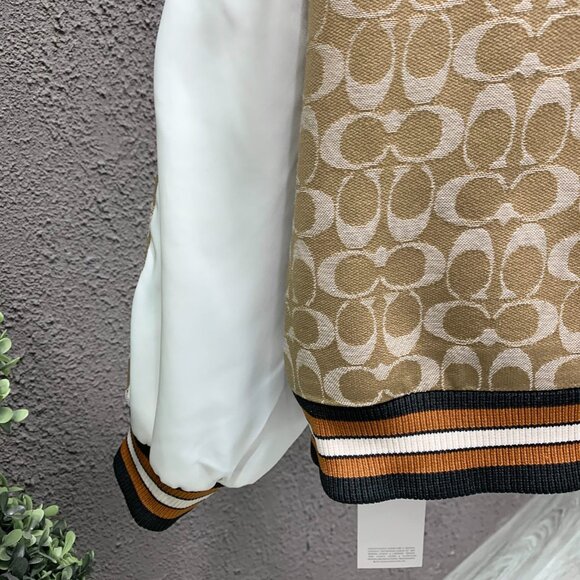 Coach Patchwork All Over Print Jacket Baseball Jacket - Picture 7 of 9